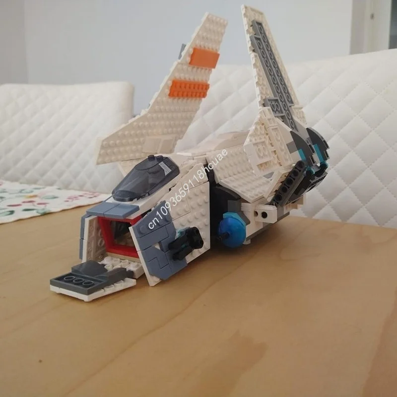 549 Uds. MOC Republic Shuttle modelo de construcción alternativa bloques de construcción regalo de Navidad montar ladrillo creativo juguetes para niños cumpleaños