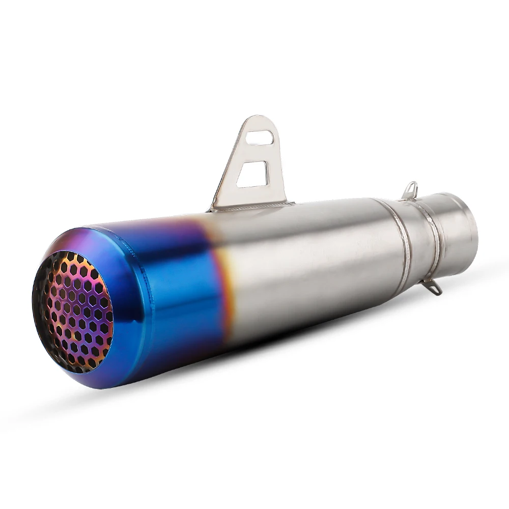 51mm Motorcycle Exhaust Pipe Streetbike Exhaust Muffler With DB Killer For R3 Cbr250rr Crf150 Mt03 Mt15 Cbr500r XMAX FZ6 2