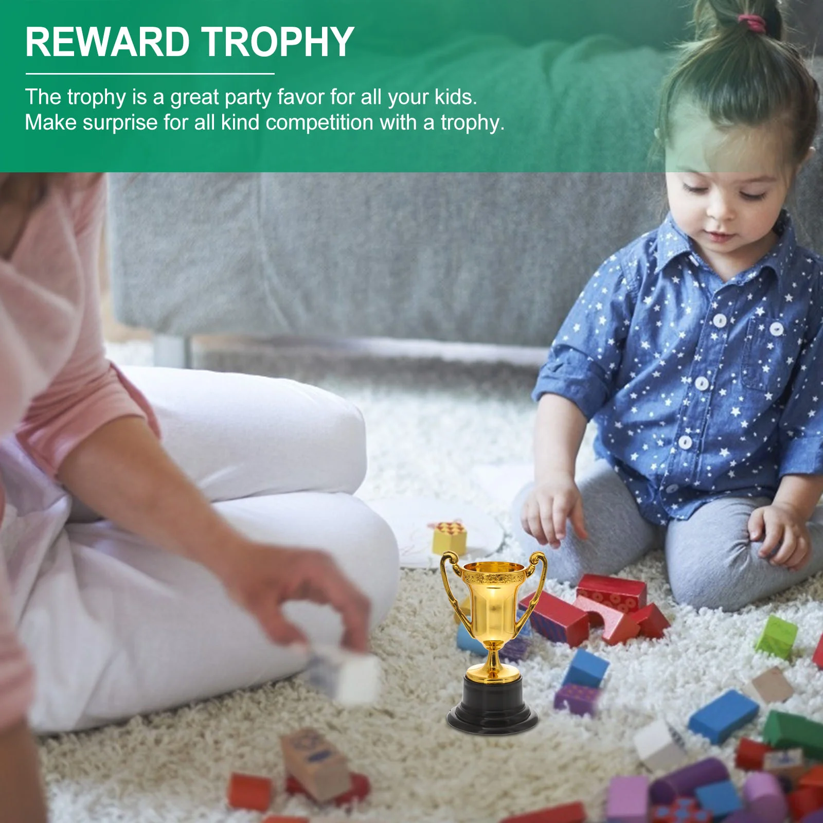 20 Pcs Small Prize Cup Children Toys Kids Prizes Mini Award Trophy Reward Toddler Bulk for Girl