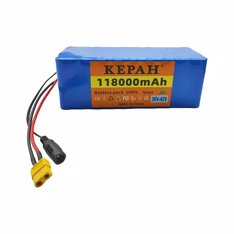 KEPAH 10S4P 36V-42V 118000mAh Electric Scooter Lithium Battery lpega 18650 battery pack 36V 30Ah ,Powerful Battery