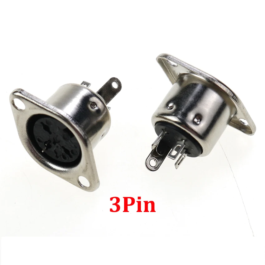 2pcs Computer Keyboard Socket 3P 4P 5P 6P 7P 8P DIN S Terminal Connector Female Jack Mount Adapter Solder MIDI Cable Connector