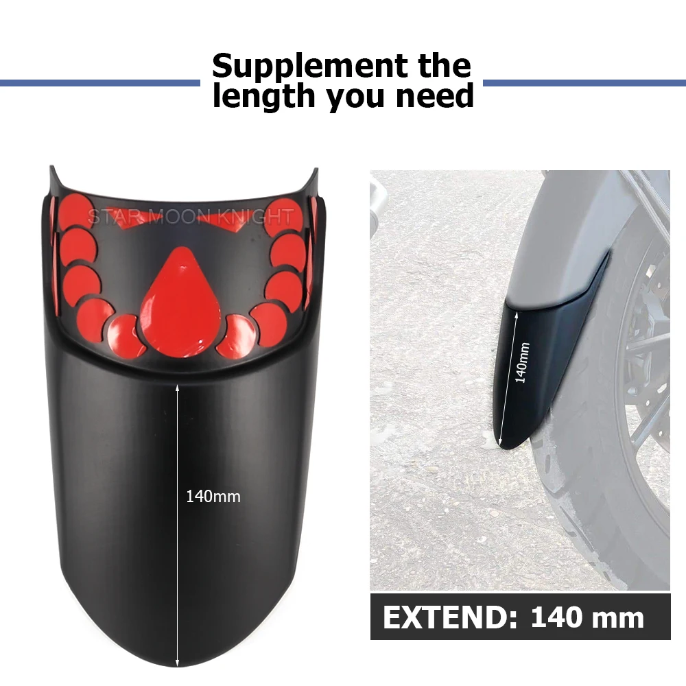 For Tiger 900 GT Pro 2020 2021 2022 2023 Motorcycle Accessories Front Wheel Fender Extender Mudflaps Extension Splash Guard