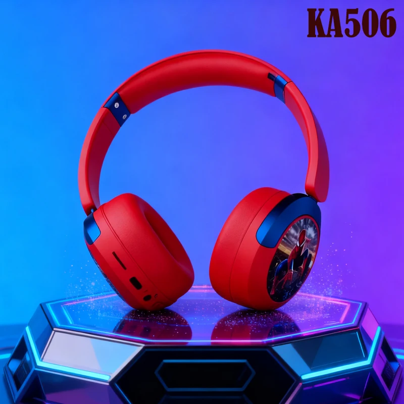 

Беспроводные Bluetooth-наушники Disney для Marvel, складные HIFI объемный звук, игровые гарнитуры для ноутбука для детей, аниме, мультфильм