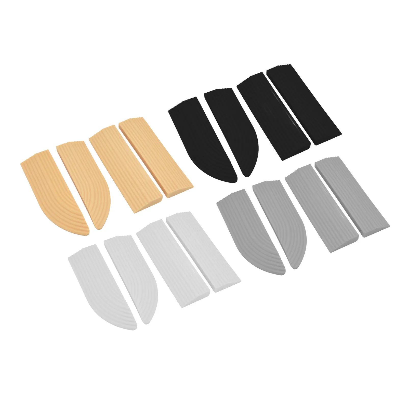 4PCS Sweeper Door Sill Stair Wheelchair Door Sill  Assembly Rubber Door Threshold  Sweeper Door Sill