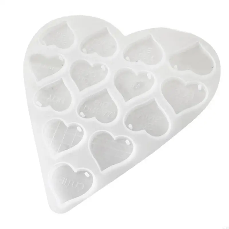 

Resin Earring and Necklace Molds Heart Silicone Accessories Moulds Jewelry Making Part Moulds Suitable for Pendant