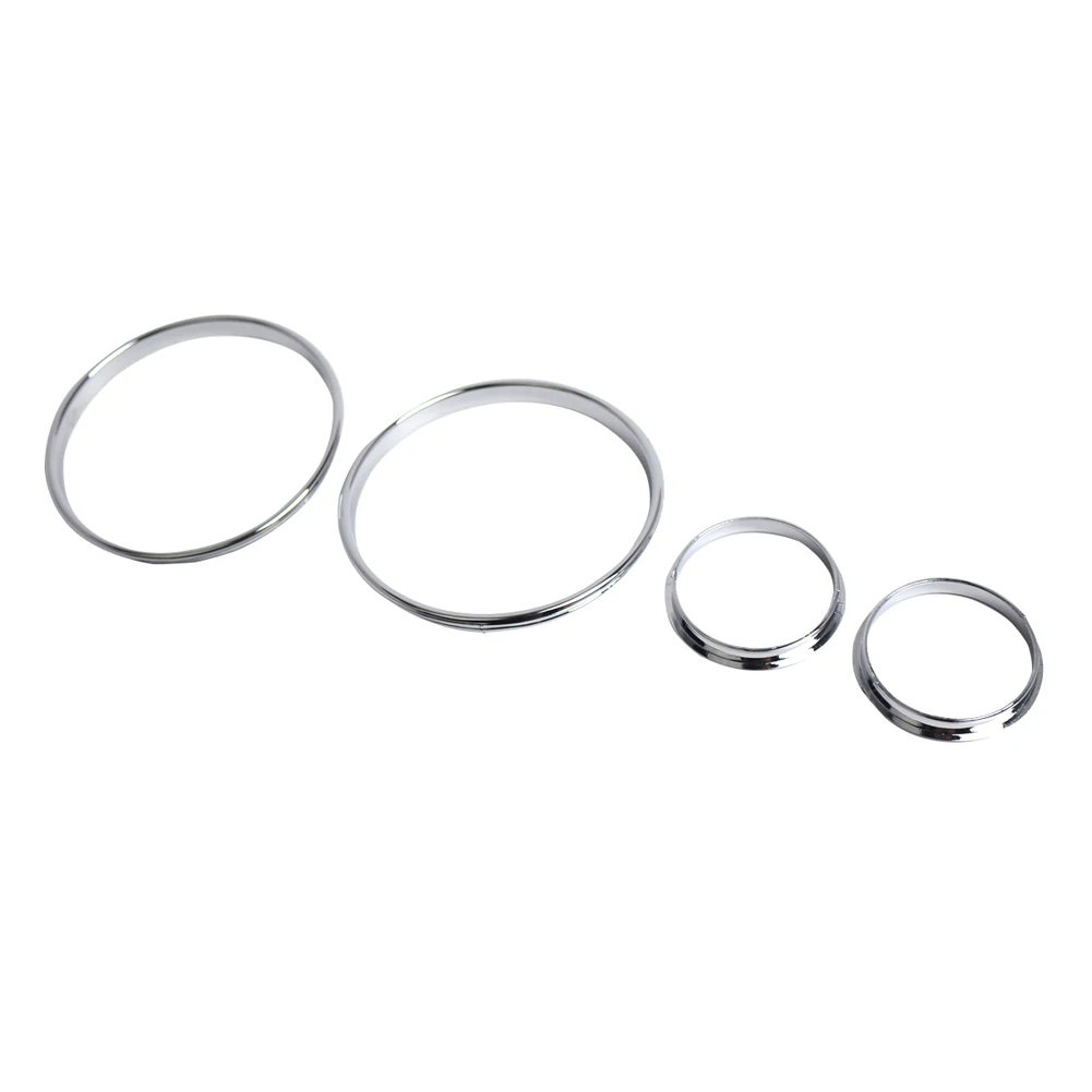 For BMW Chrome Gauge Dash Dial Rings Bezel Trim Speedometer AC for BMW E39 E38 E53 Car Circle Styling Cover Car Accessories