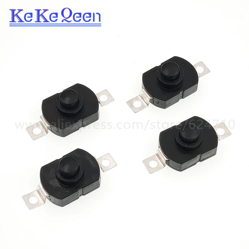 10PCS K-1712 Button Switch 1712-KD 17*12mm ON OFF SMT Strong Light Flashlight Button Self-Locking Switch 17*12mm Straight Feet