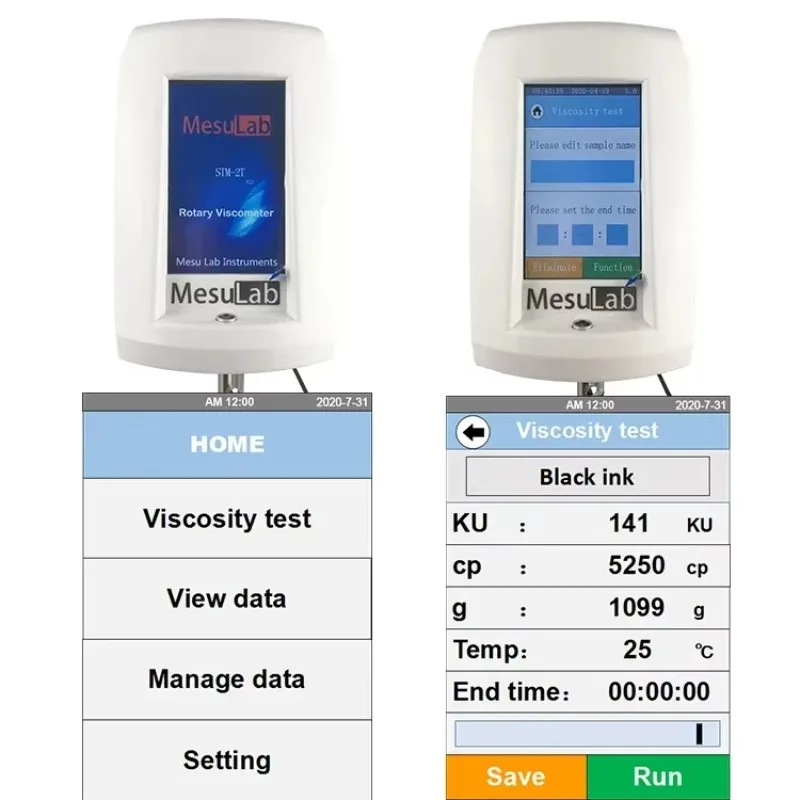 2025Mesulab with CE,stm-2t stormer viscometer laboratory stormer high temperature digital rotary viscometer