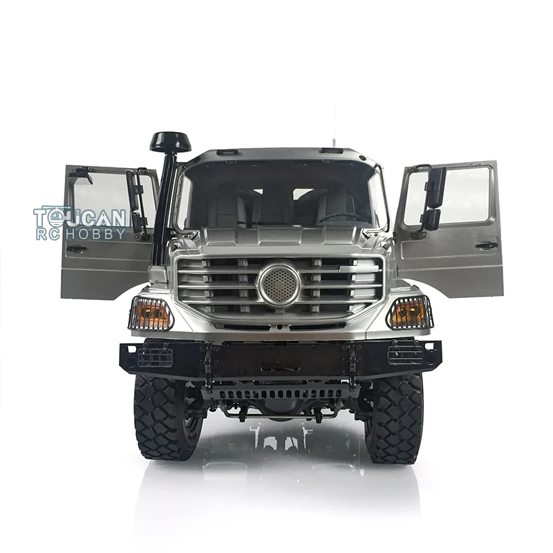JDM 1/14 Metallo 6X6 Telecomando Fuoristrada Trattore Camion 26.5 Pollici 2 Velocità Cambio Differenziale Assi Telaio In Metallo Senza Batteria