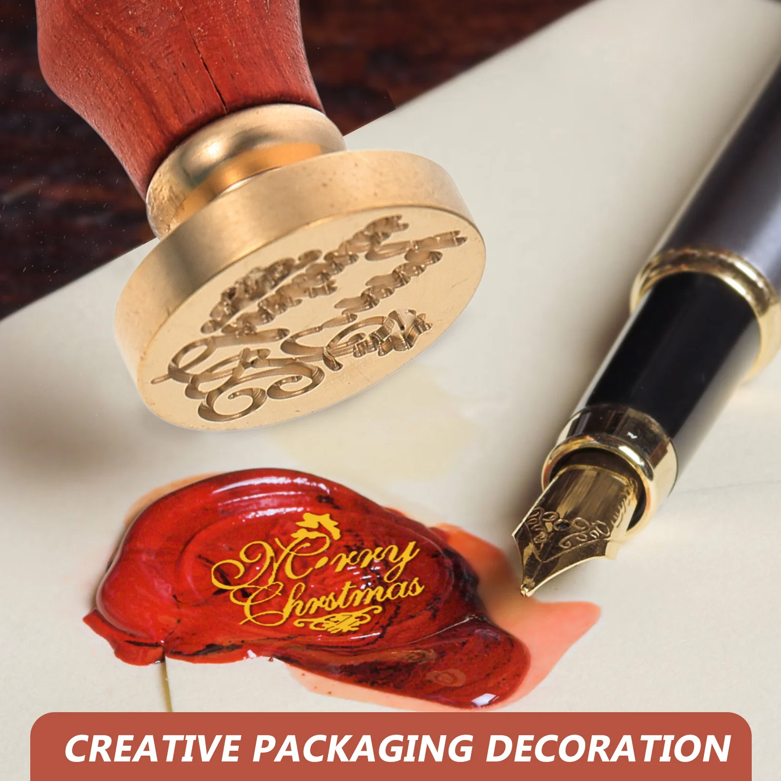 

Sealing Retro Exquisite Durable for Invitation Cards Wine Bottles Scrapbook Decoration DIY Envelope Seal Stamp