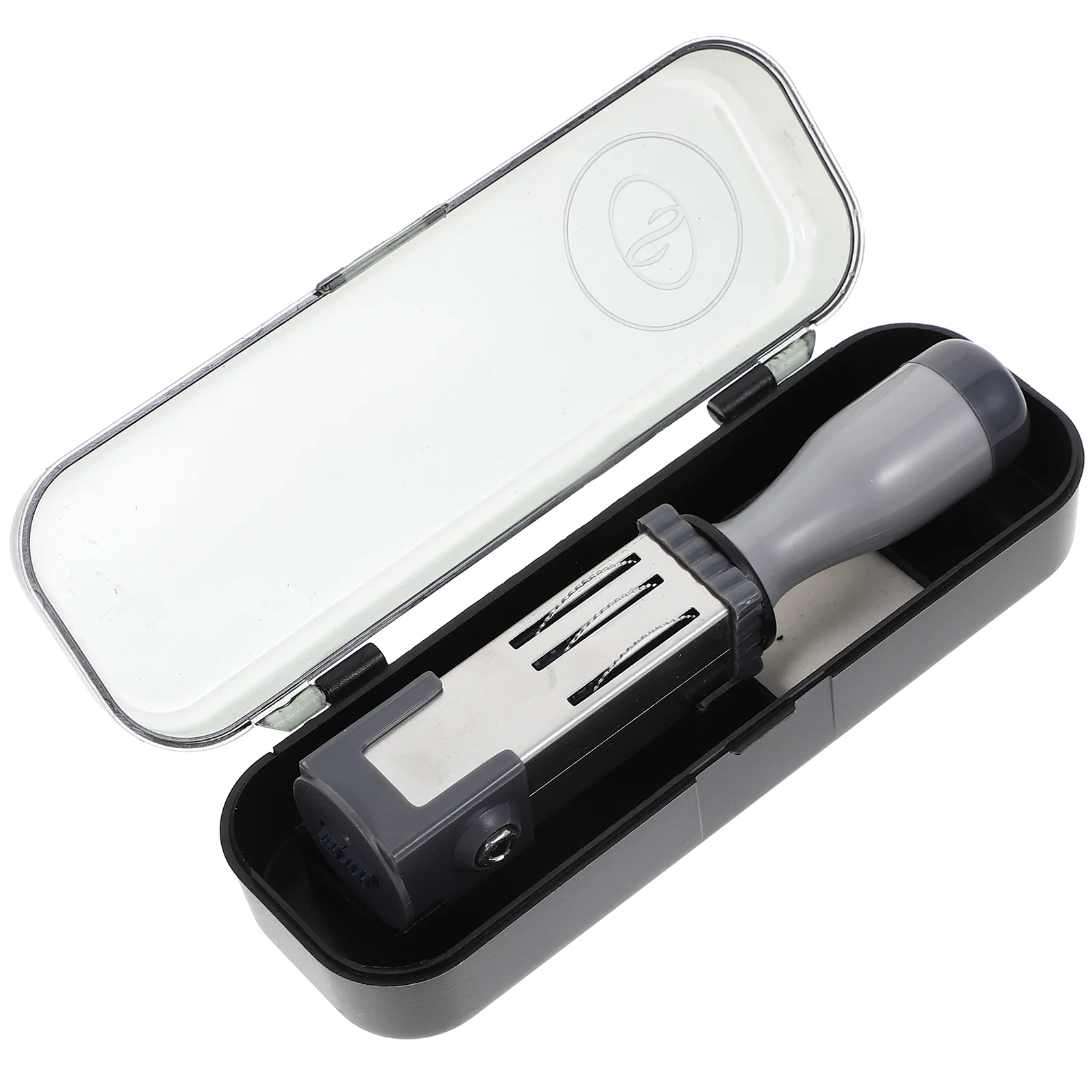 Date Stamp Material (round 21mm) File Accessory Portable Day Number Time Handle Multi-use Stamper for Office