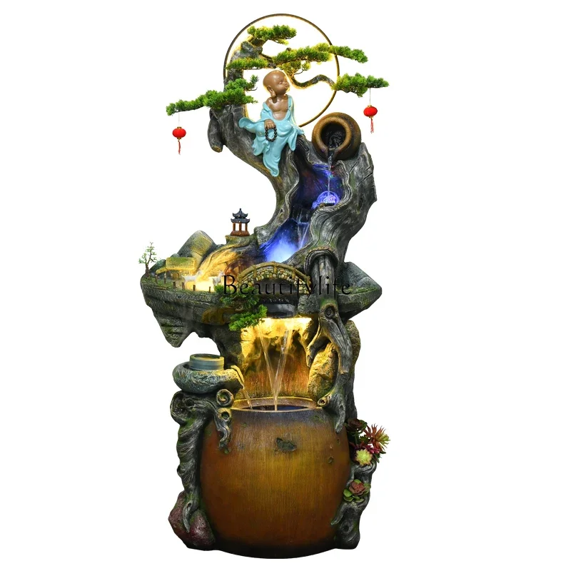 

FG26Chinese humidifier, flowing water pottery pot ornament ancient fish tank, circulating water landscaping, outdoor fish pond l