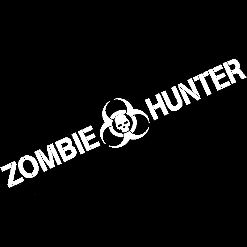 Car Sticker Creative Zombie Hunter Decal Apocalypse Outbreak Response Team Car Model Decoration PVC Cover Scratch, 20cm*4cm - Image 2