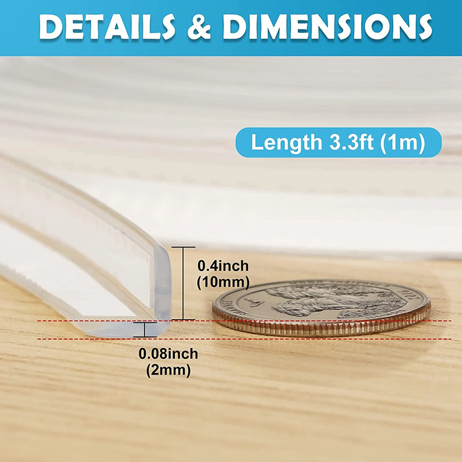 テーブルコーナープロテクター クリアテーブルコーナーガード ベビープルーフコーナープロテクター ソフトシリコン家具エッジバンパーストリップ