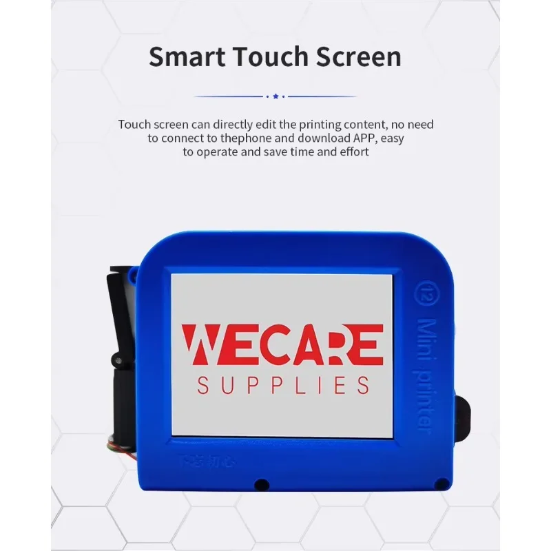 Portable Mini Thermal Handheld Inkjet Printer Logo Date Serial Number Batch Expiry Date Coding for Bag Printing