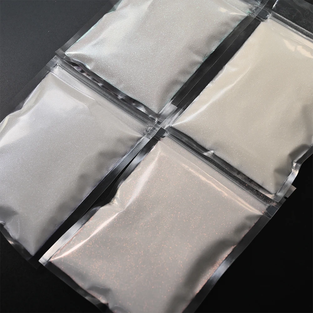 50g 1/128 0.2mm Zucchero Bianco Lucido Glitter Per Unghie Polvere Fine Iridescente Fiocchi Polvere Per Unghie Elegante Matrimonio Inverno Manicure Decori *