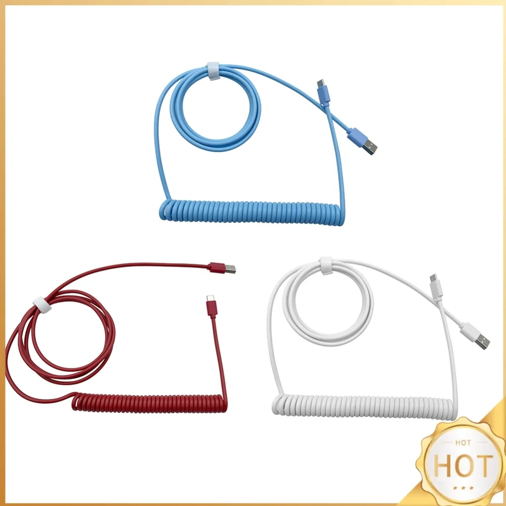Mechanical Keyboard Data Cable Replacement Type-C to USB All-in-one Keyboard Data Cable Computer Accessories