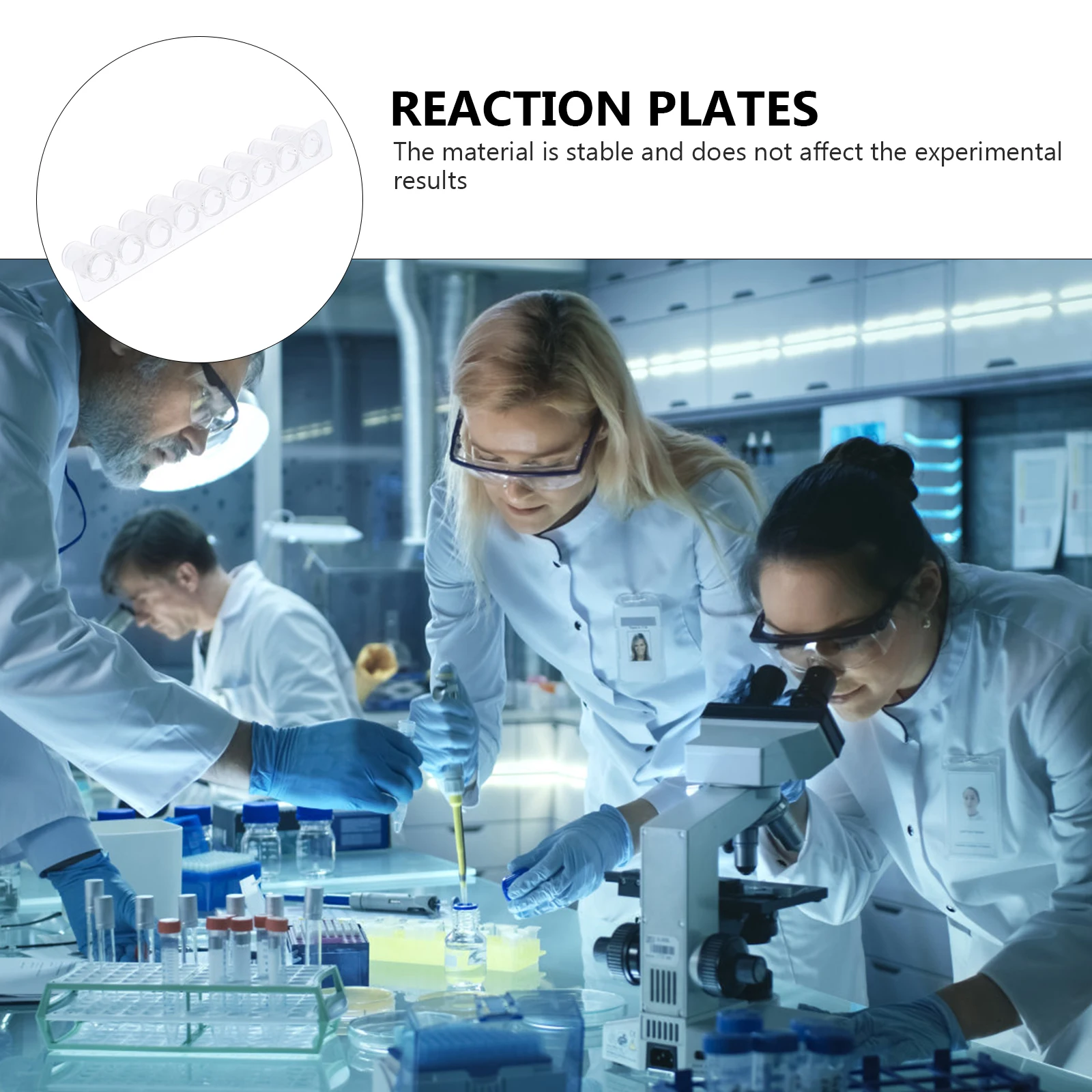 

15pcs 9-Hole Reaction Plates Multifunctional Lab Boards Well Plates Test Tube Beaker Storage Colorimetric Electrolytic Cells
