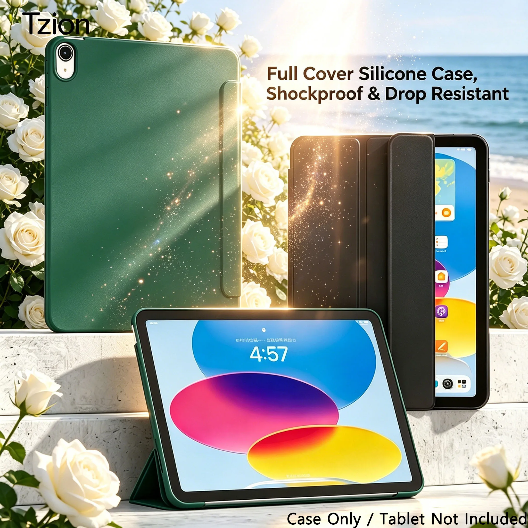 Case for iPad mini Air Pro 8.3 9.7 10.2 10.5 10.9 11 12.9 13 11th 10th 9th 8th 7th 6th 5th Slim Shockproof Full-Cover Soft Case