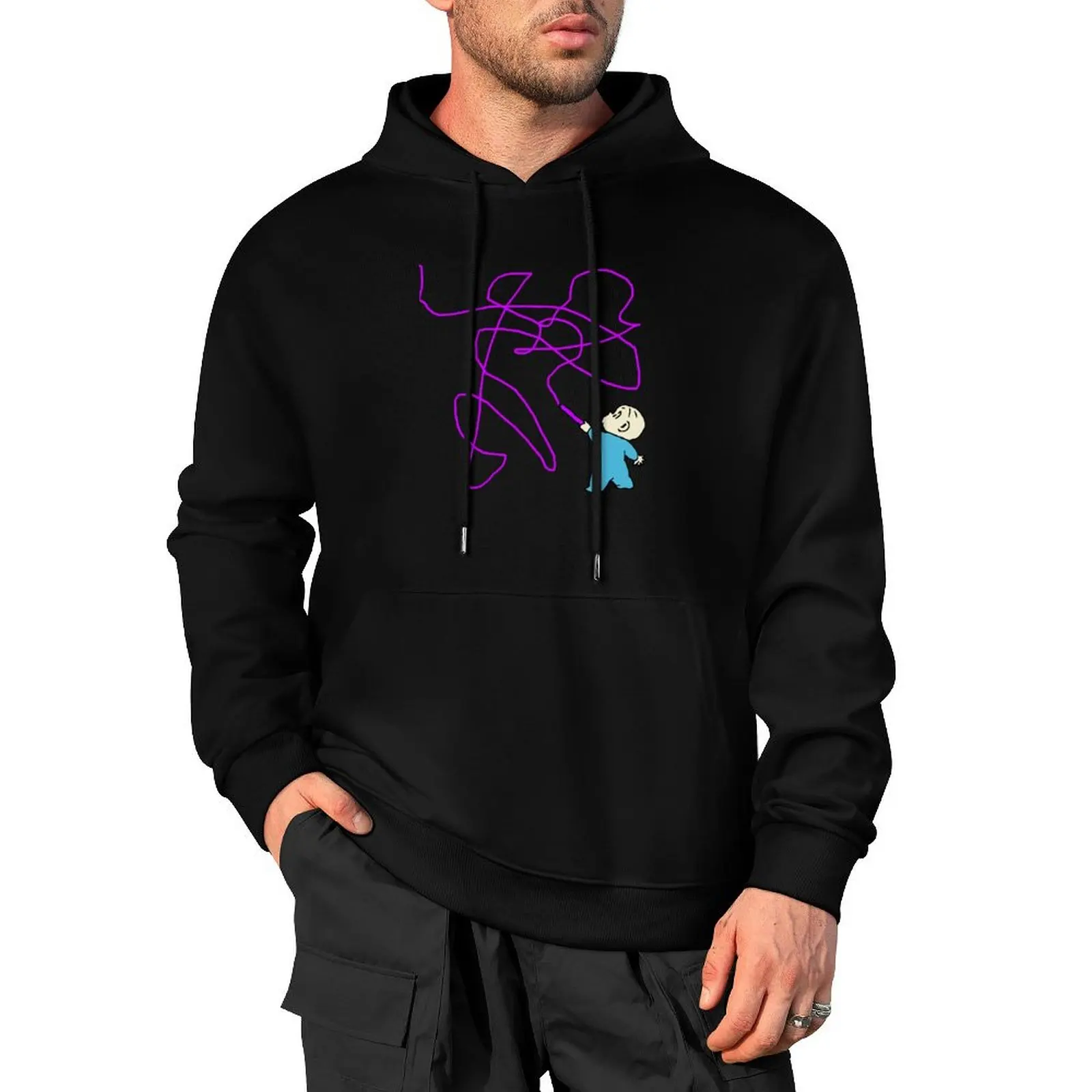 

Harold and the purple crayon Pullover Hoodie men's clothing streetwear men hoodies and sweatshirts new