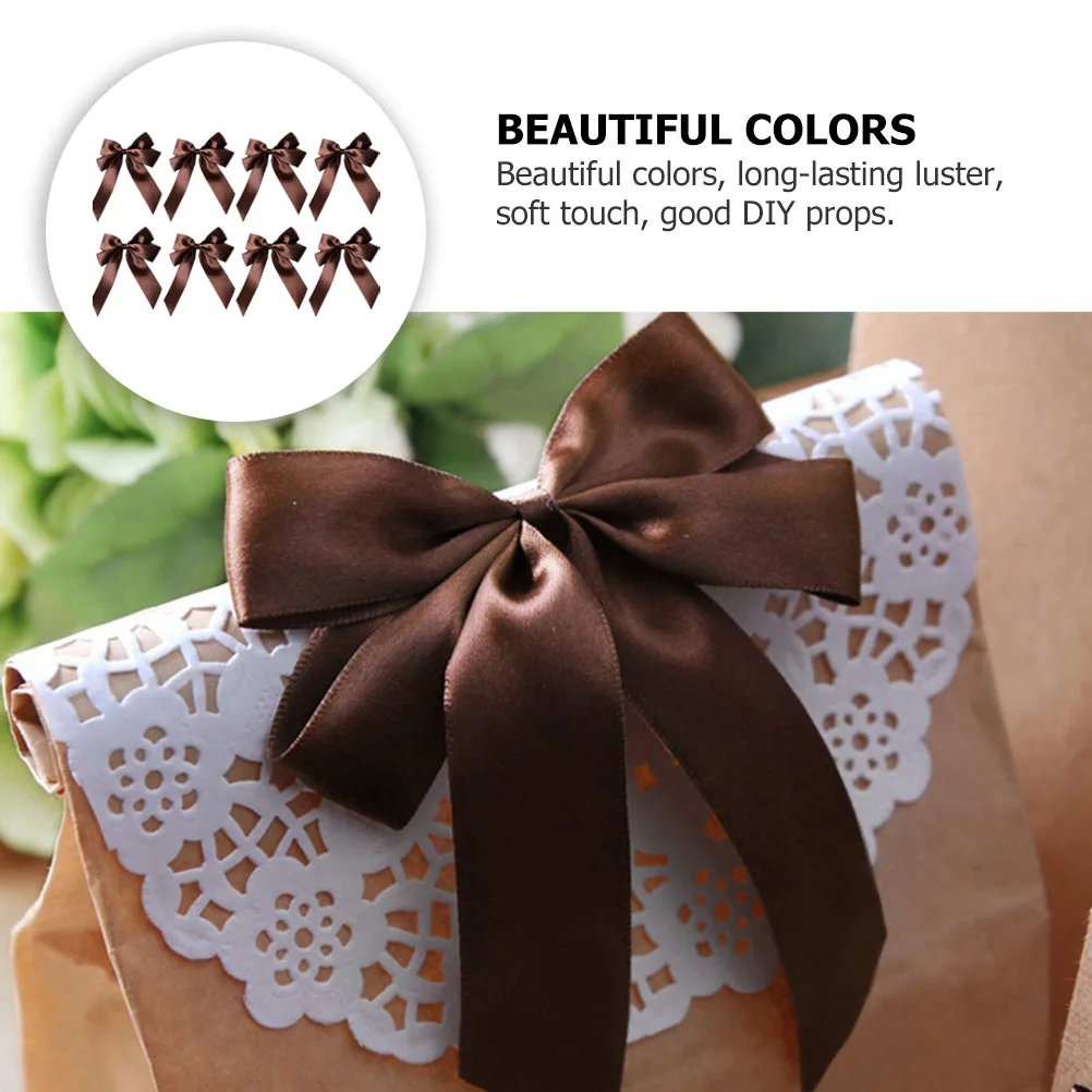 

20 Pcs Bows Ribbon Christmas Craft Packaging Miniature Pull Present Wrapping