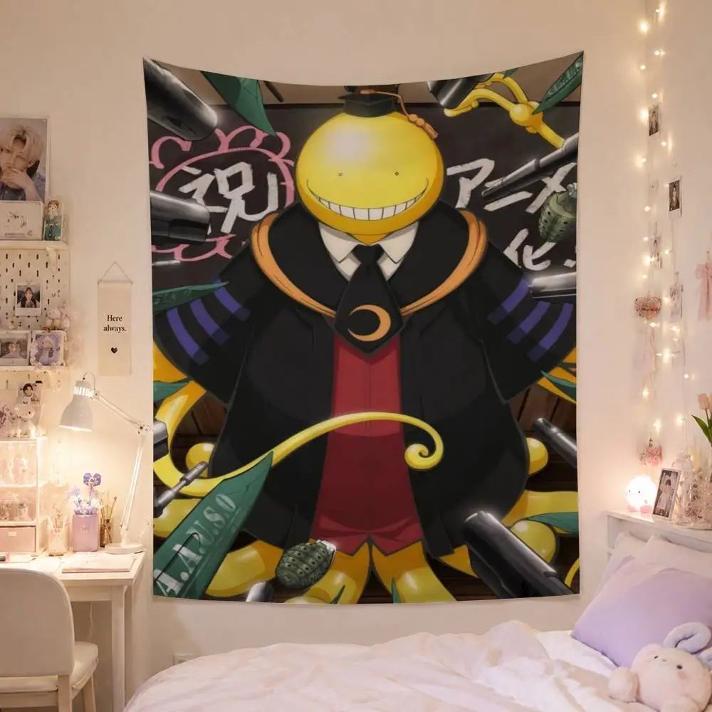 Anime A-Assassination Classroom Tapestry Background Hanging Cloth Bedroom Room Decor Aesthetic Tapestry Wall Party