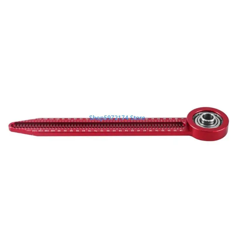 

Y3NB Ruler Woodworking Aluminum Drawing Ruler Scriber Round Marking Gauge