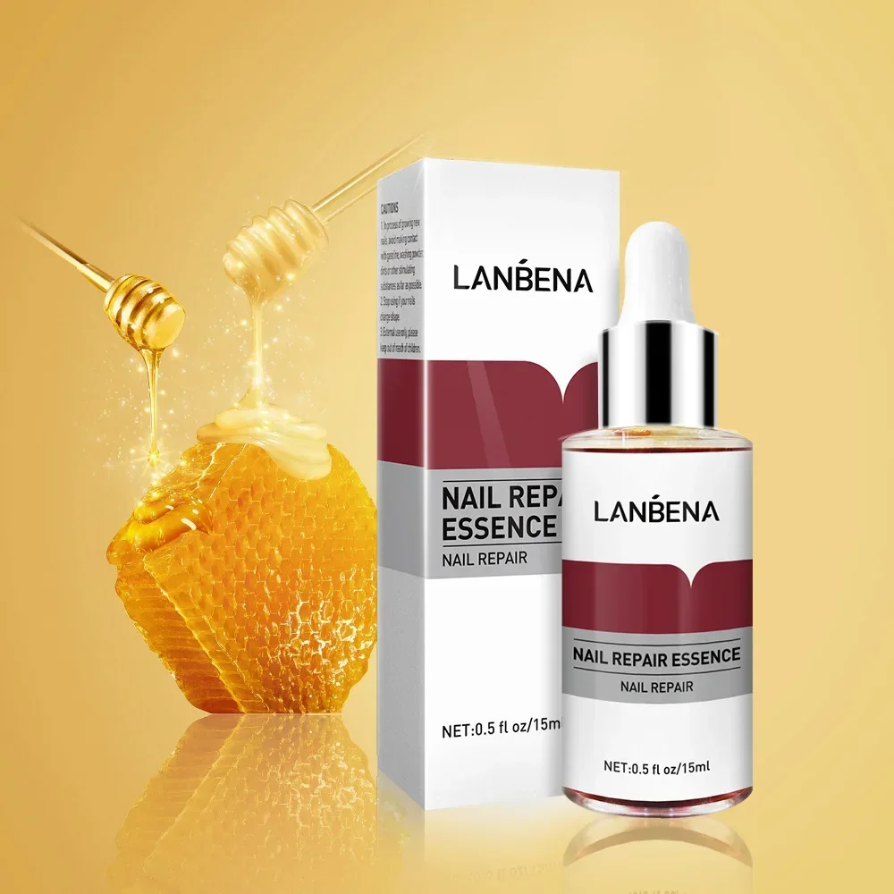 Lanbena Blue Beina Nail Essence Repair Care con 1 Lima pequeña de 15ml