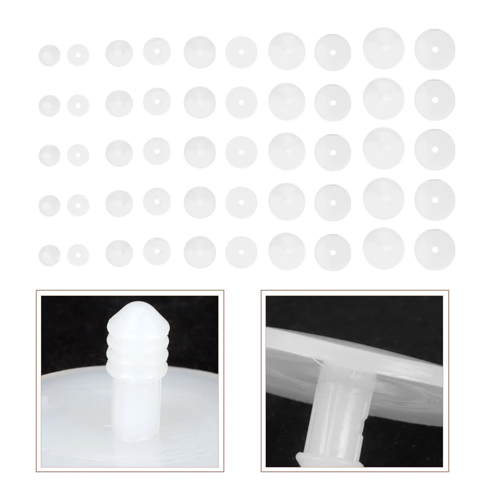 

50Pcs Plastic Craft Joints Set for DIY Bear Puppets Animal Making DIY Accessories Craft Supplies Handmade Parts