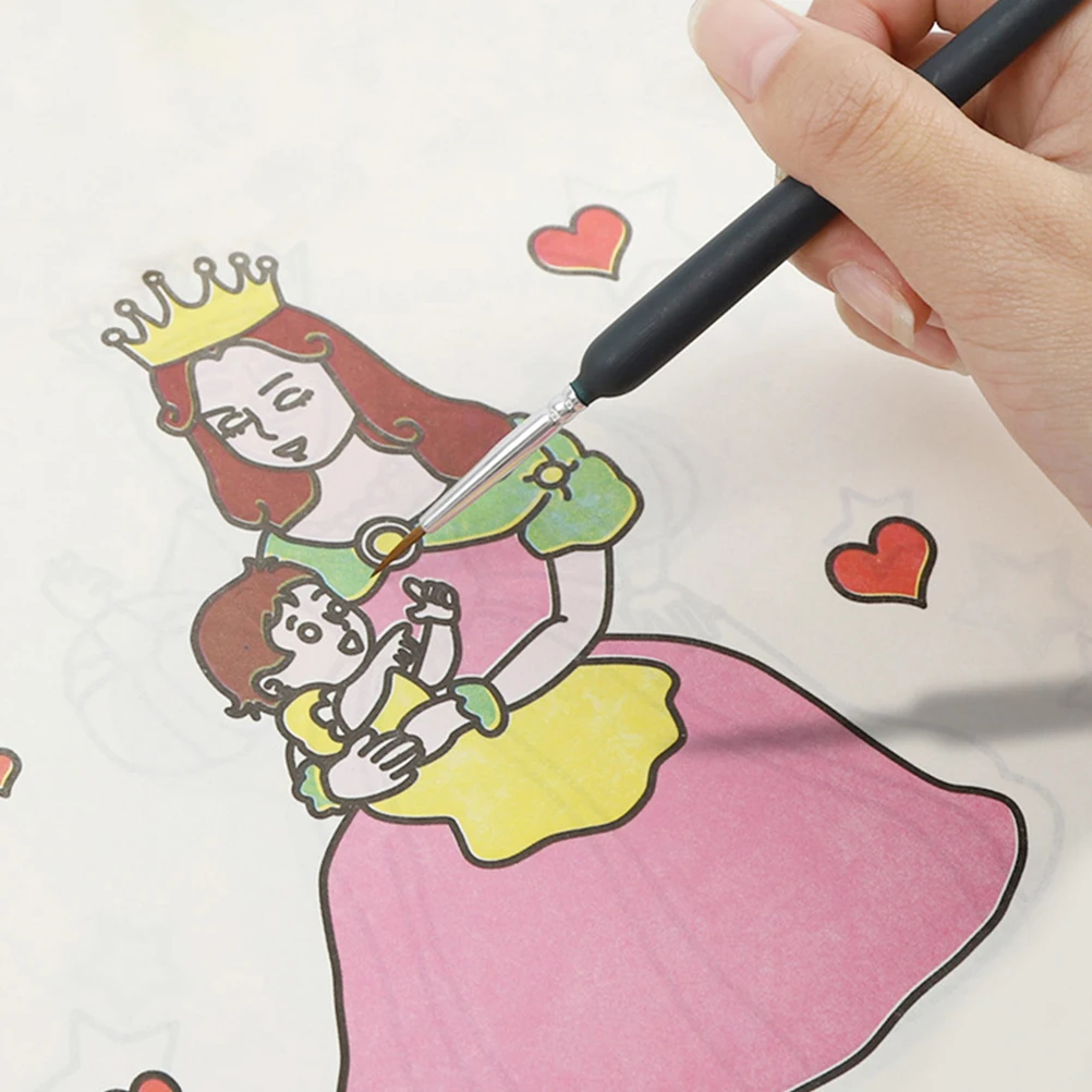 

10Pcs Artist Paint Brushes Set Fine Liner Drawing Supplies for Watercolor Acrylic Oil Gouache Miniature Detail Work