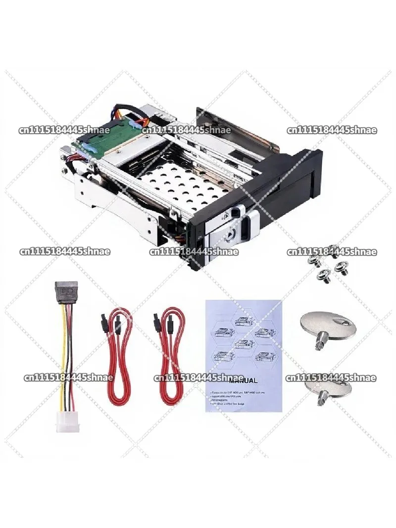 Optical drive hard disk rack 2.5/3 inch double-layer hard disk reading box supports hot-swappable computer with L E D
