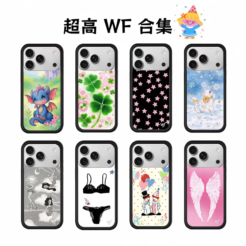 

Wildflower 3D Cherry Cartoon Phone Case For iPhone 17 Pro Max 16 15 Plus Cute Cartoon Cover AntiScratch Anti Fall Shockproof Pro