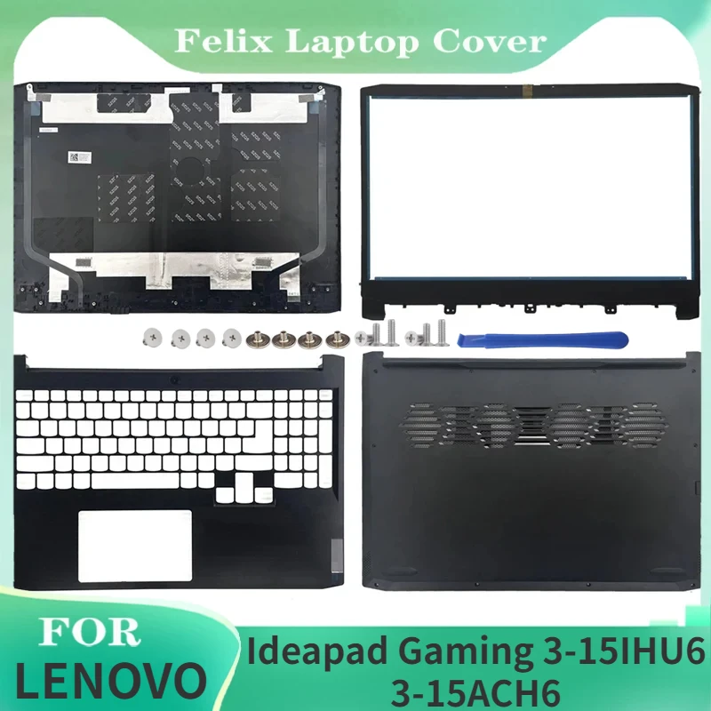 

New For Lenovo Ideapad Gaming 3-15IHU6 3-15ACH6 Laptop LCD Back Top Cover Front Bezel Palmrest Upper Bottom Case