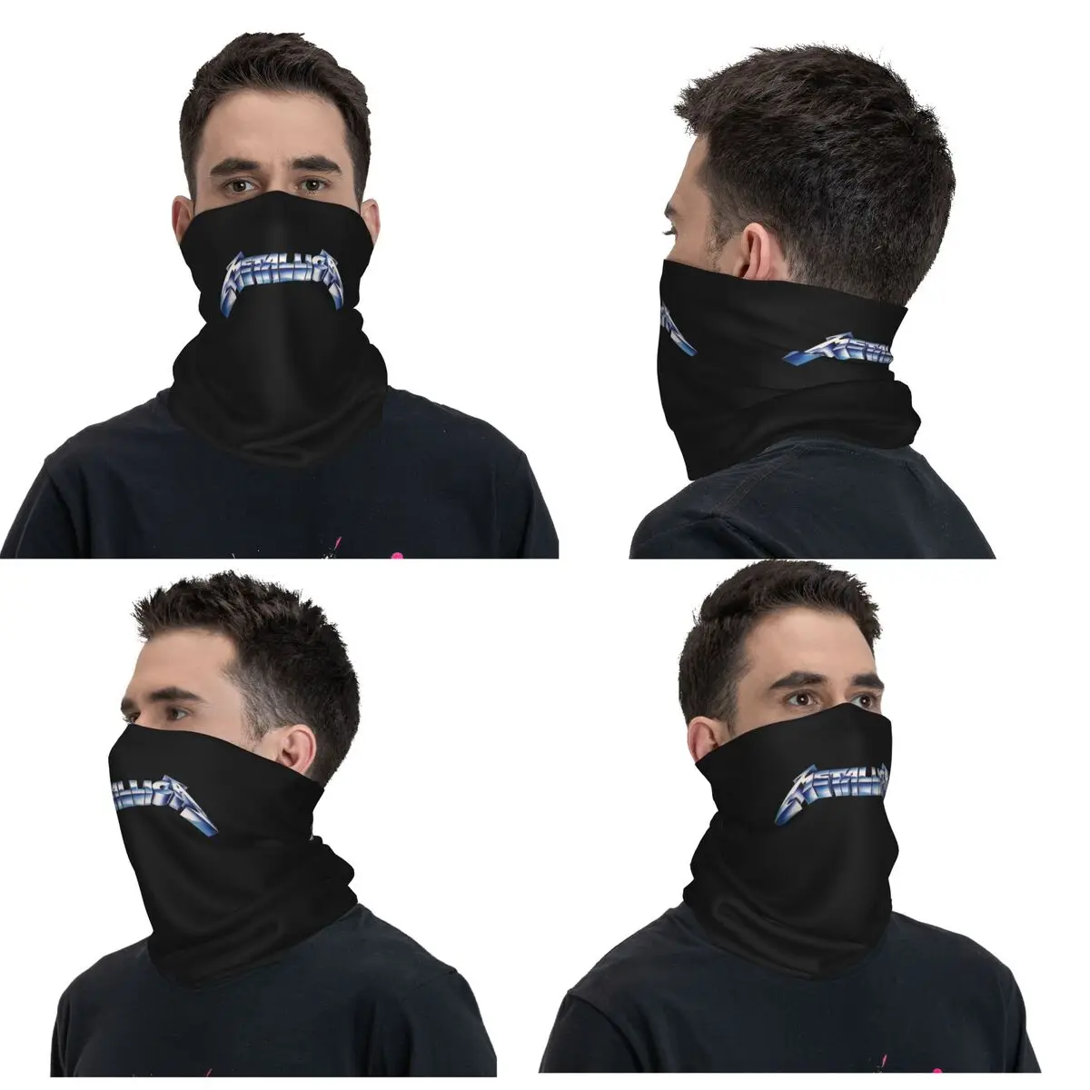 Metallicas Heavy Metal Müzik Bandana Boyun Körüğü Baskılı Maske Eşarp Çok Fonksiyonlu Balaclava Koşu Unisex Yetişkin Kış