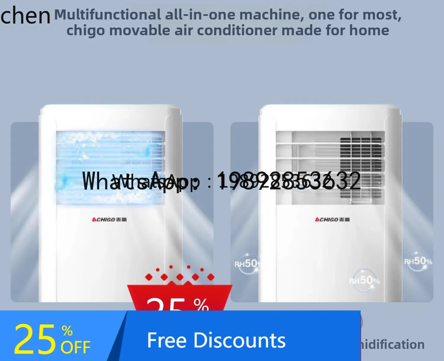 

mobile air conditioner dual-purpose single cooling without external machine outdoor refrigeration miniature machine