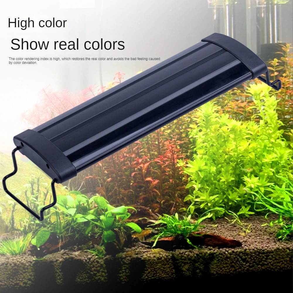 

3 Mode LED Aquarium Light, Full Spectrum LED Fish Tank Plant Lamp,Sunlight Moonlight Reef Light, Extendable Bracket, 30cm-120cm