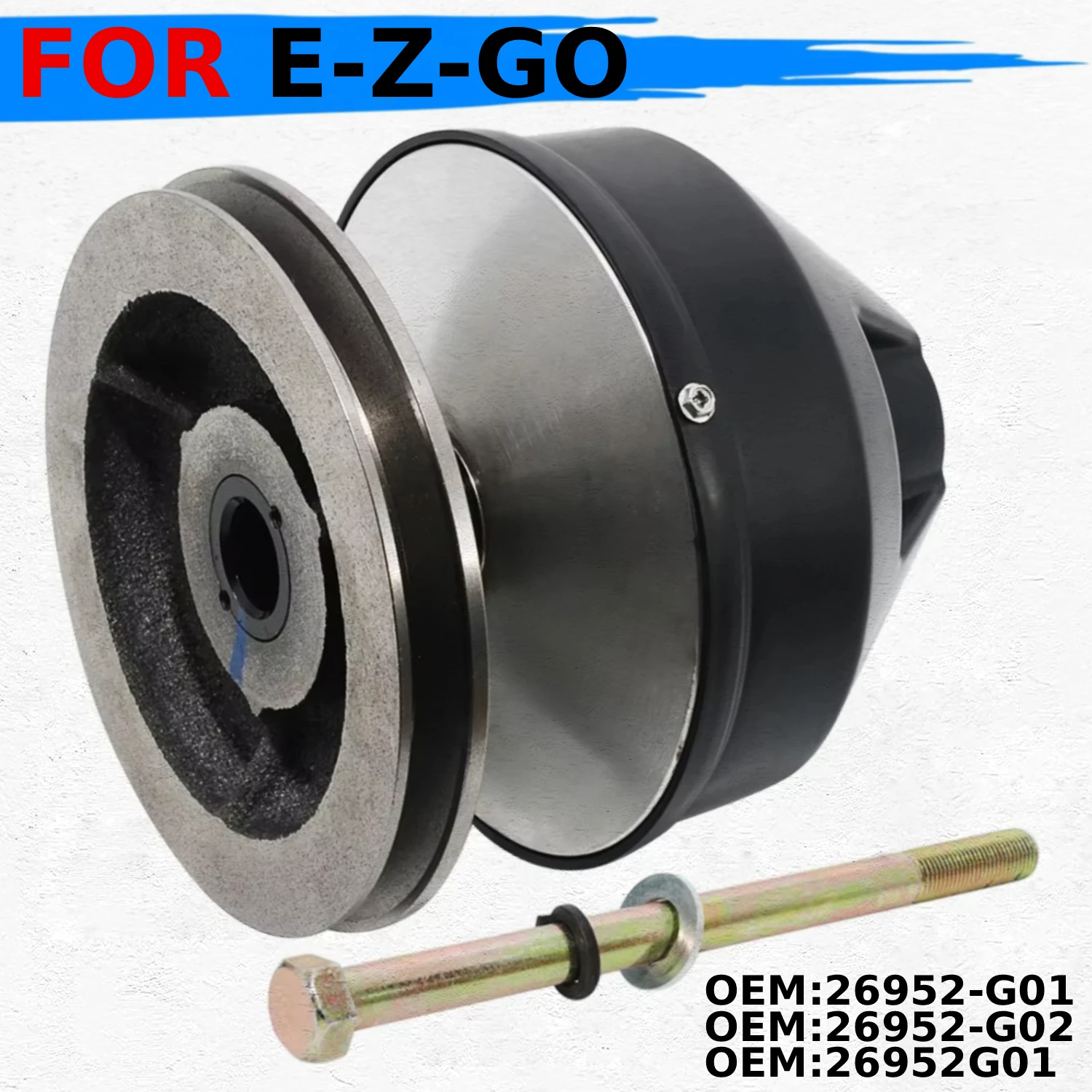 

EZGO Golf Cart Drive Clutch Fit for E-Z-GO TXT 2009 (HERITAGE) WH 1200 WH 800 OEM:26952-G02 26952-G01 26952G01