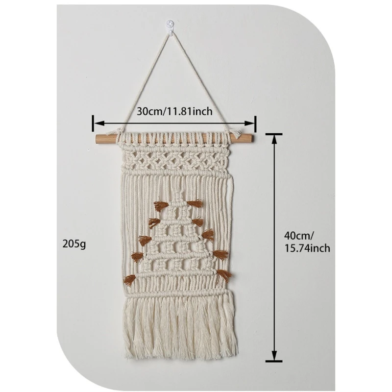 1 PC Nordic Fringe Tapestry Handwoven Guesthouse Decor Bedroom Entryway Art Hanging Bohemian Living Room Wall Textile Decoration