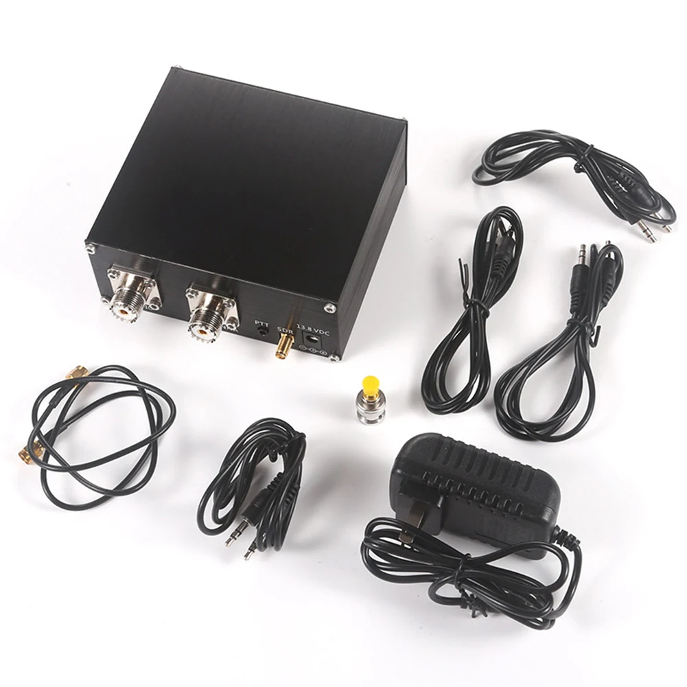 Aluminum Alloy 160MHz 100W TR Switch Box For Transceiver Radio Shared Antenna For SMA Cable Power Cord And PTT Control Cable