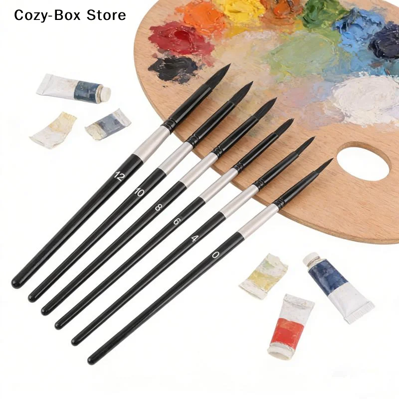 Gouache Paint Set - [ZY] 7-teiliges Bürstenset aus Eichhörnchenhaar mit