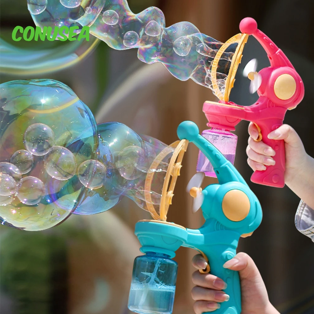 kids Bubble Gun Machine Automatic Electric Soap bubble blower for children outdoor games garden girls boys gift Birthday