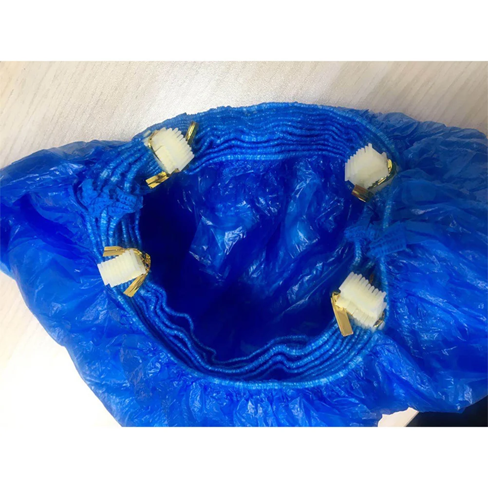 

100 шт. одноразовые бахилы пластиковые нескользящие дышащие для автоматической машины для бахил домашний офис завод завод