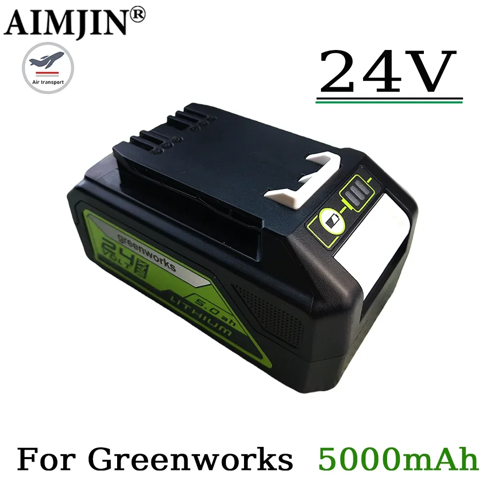 

24V 5000mah Li-ion Rechargeable Battery for Greenworks 24V 48V Power Tools 29842 29852 29322 20362 MO24B410 MO48L4211