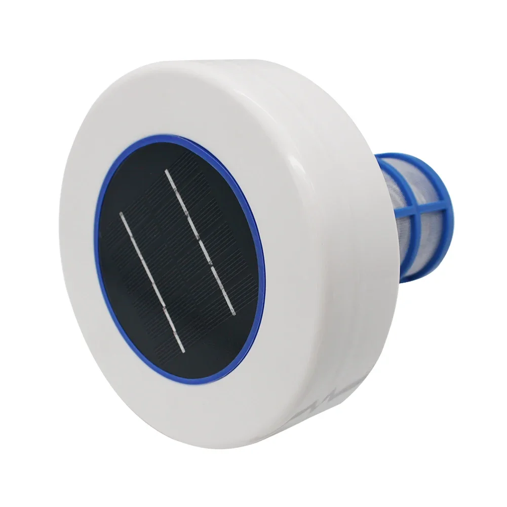 Purificatore ionizzatore per piscina ad energia solare rame argento Ion alghe pulizia Killer piscine all'aperto vasca depuratore d'acqua