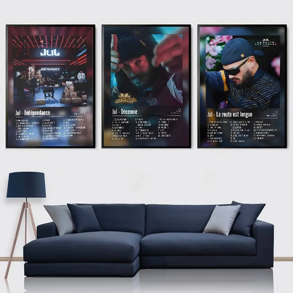 Popular Music Rapper Singer J-Jul High-Quality Posters Aesthetic Wall Painting Stickers For Dormitory And Living Room Decor