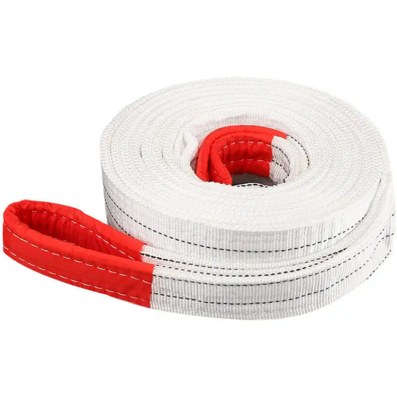 

Wholesale White Lifting Lifting Belt Industrial Flat Crane Round Polypropylene Thickened Encrypted Weaving Lifting Belt