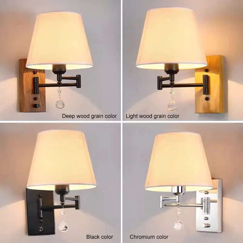 american-folding-bedside-wall-light-nordic-living-room-bedroom-study-lamp-with-switch-wood-grain-rocker-arm-lamp-fabric-lamps