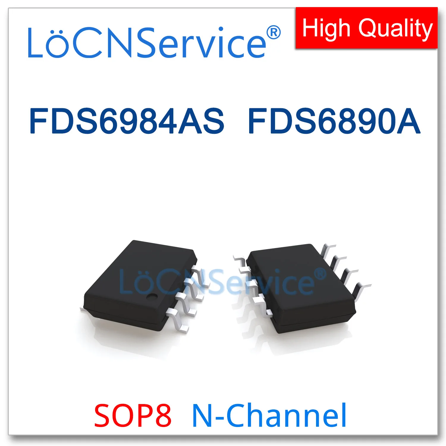 LoCNService 50PCS 500PCS FDS6984AS FDS6890A SOP8 Dual N-KanalFDS6984A FDS6890 FDS6984 6984 6890 Hohe qualität
