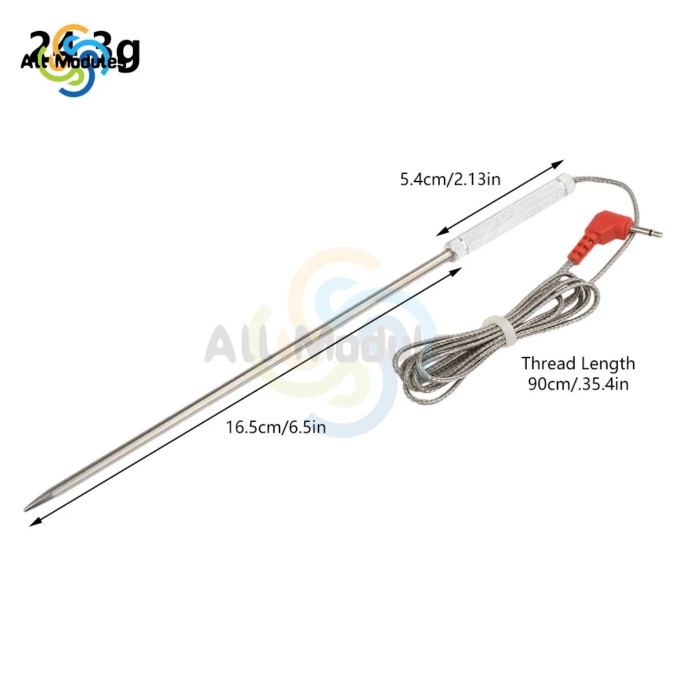 Meat Thermometer Probe Replacement Waterproof Temperature Probe Compatible for Thermopro