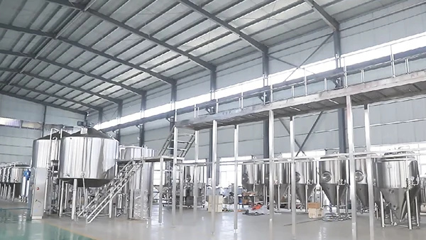 Sistema de elaboración de cerveza automático grande, equipo de cervecería Industrial